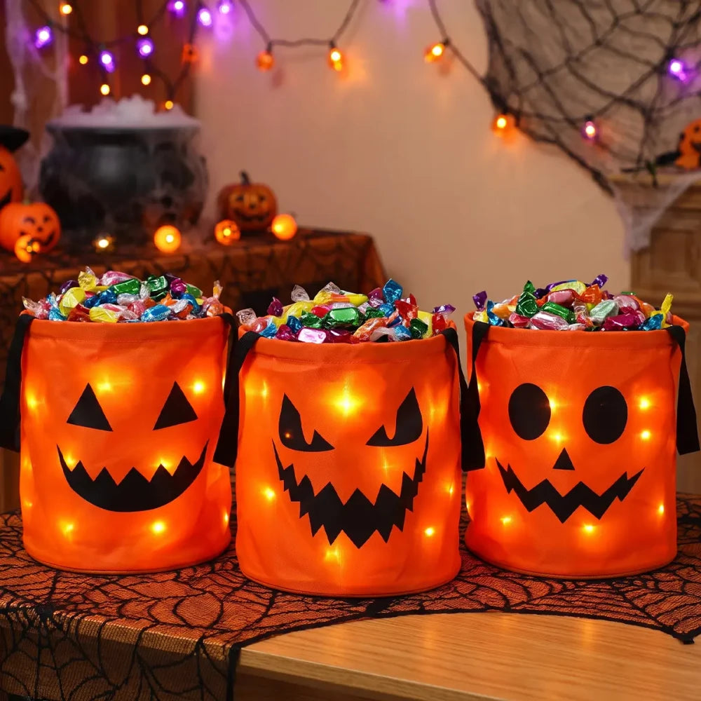 Light Up Halloween Candy Bucket