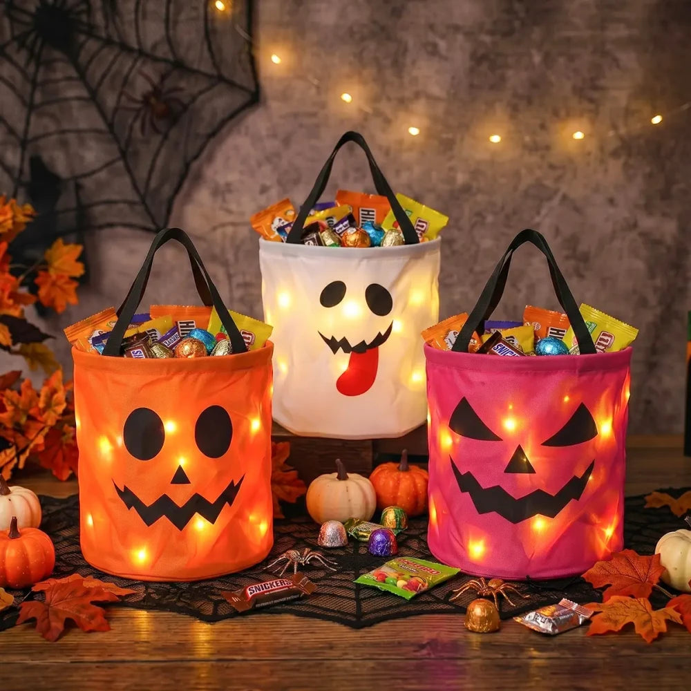 Light Up Halloween Candy Bucket