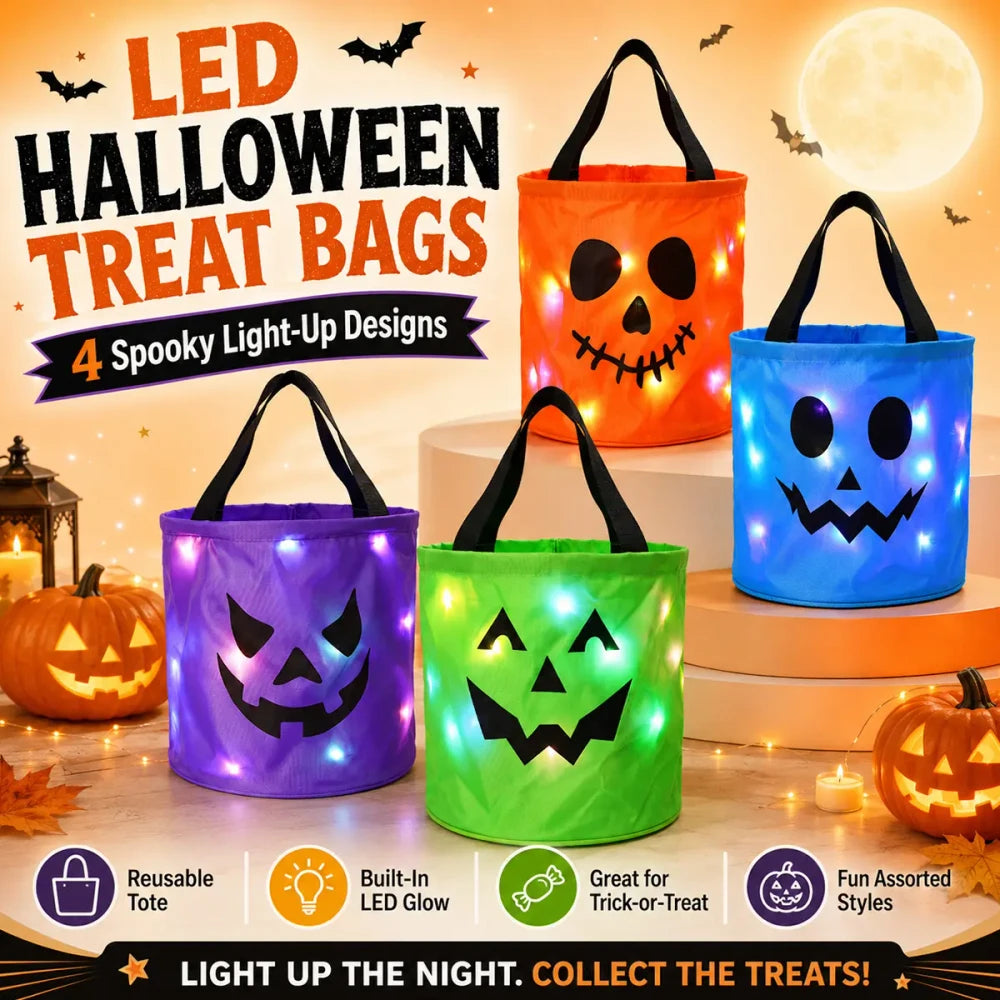Light Up Halloween Candy Bucket