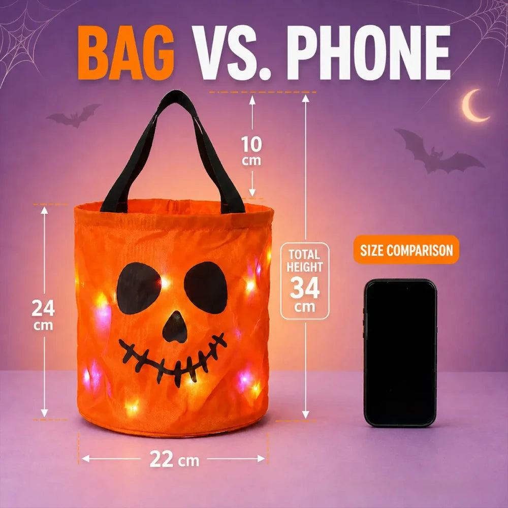 Light Up Halloween Candy Bucket