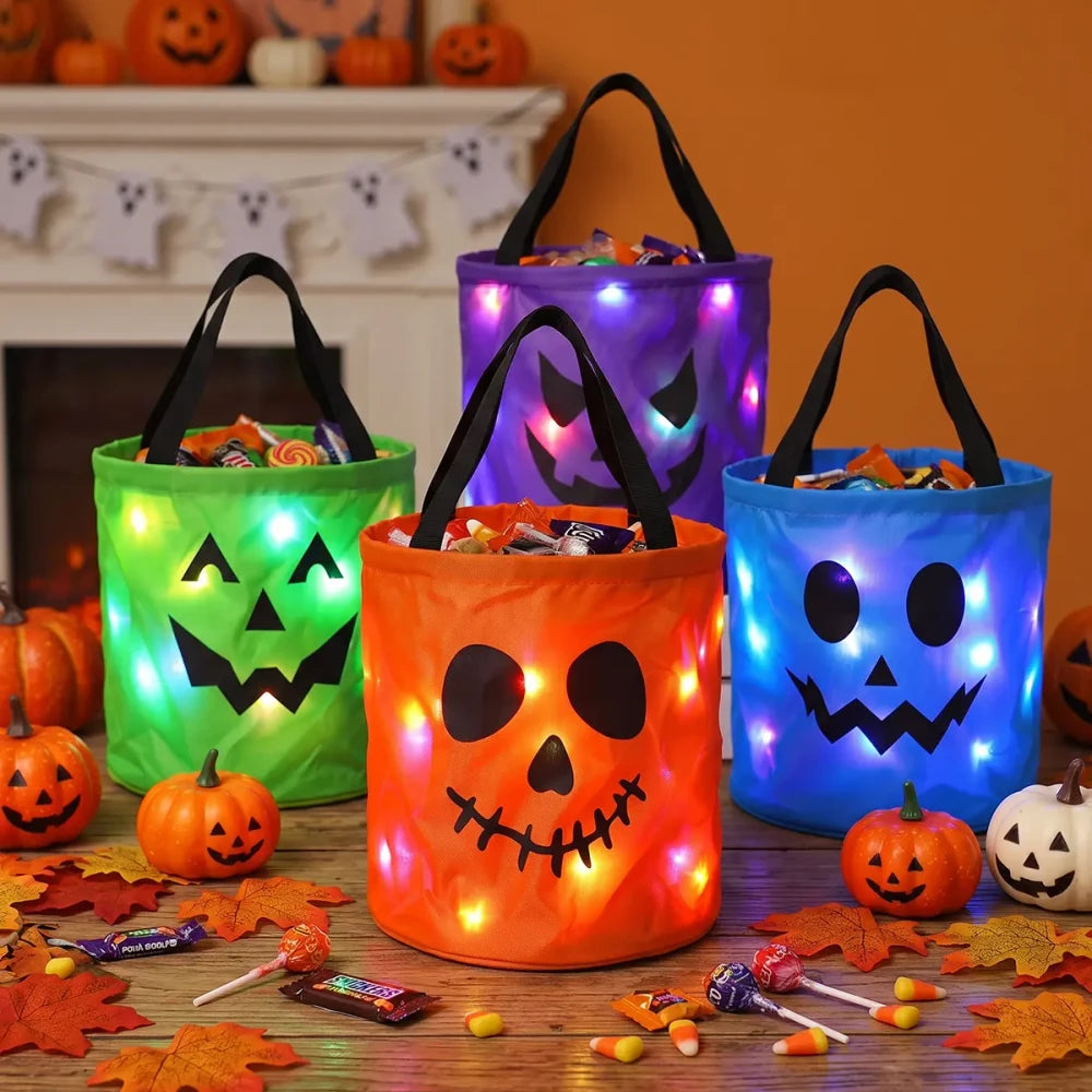 Light Up Halloween Candy Bucket