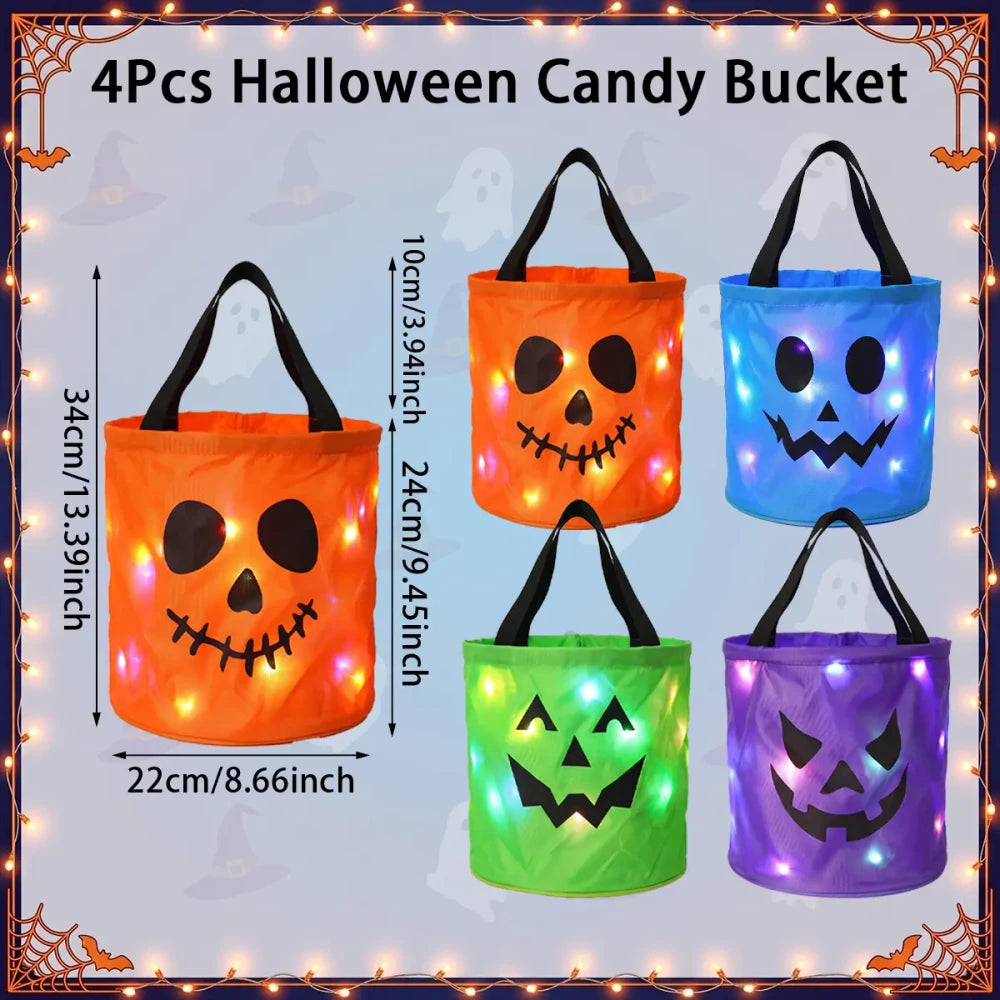 Light Up Halloween Candy Bucket