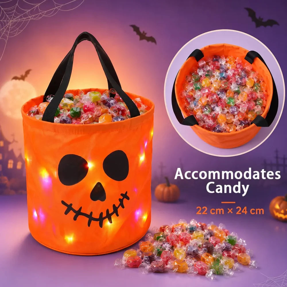 Light Up Halloween Candy Bucket